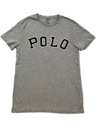 POLO RALPH LAUREN T SHIRT SPELL OUT GRIGIA UOMO PRE OWNED M