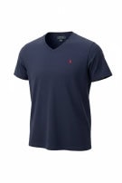 POLO RALPH LAUREN T SHIRT SCOLLO V CLASSIC NAVY UOMO PRE OWNED L