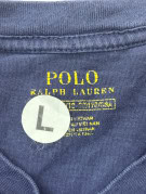 POLO RALPH LAUREN T SHIRT SCOLLO V CLASSIC NAVY UOMO PRE OWNED L