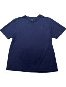 POLO RALPH LAUREN T SHIRT SCOLLO V CLASSIC NAVY UOMO PRE OWNED L