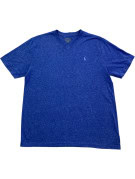 POLO RALPH LAUREN V NECK T SHIRT MINIMAL ΜΠΛΕ ΑΝΤΡΙΚΟ PRE OWNED L