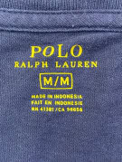POLO RALPH LAUREN T SHIRT SCOLLO V MINIMAL NAVY UOMO PRE OWNED M