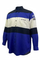POLO SPORT RALPH LAUREN CAMICIA VINTAGE SPORTSWEAR BLU NERO CREMA UOMO PRE OWNED L