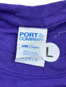 PORT AND COMPANY T SHIRT GRAFICA RACING VIOLA UNISEX PRE OWNED L
