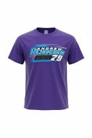 PORT AND COMPANY T SHIRT GRAFICA RACING VIOLA UNISEX PRE OWNED L