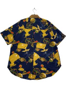 Retro All-over Astronomy Print Shirt Blue UNISEX M
