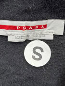 PRADA GILET FLEECE MINIMAL NERO UNISEX PRE OWNED S
