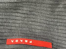 1990s PRADA ΠΛΕΚΤΗ ΜΠΛΟΥΖΑ RIBBED ΜΑΥΡΟ ΑΝΤΡΙΚΟ PRE OWNED S
