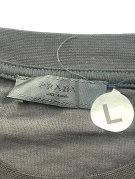 PRADA T SHIRT MINIMAL CHARCOAL UOMO PRE OWNED L