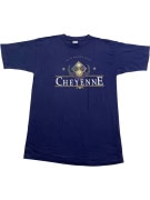 PRAIRIE MOUNTAIN T-SHIRT WYOMING CHEYENNE LOGO ΜΠΛΕ UNISEX L