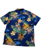 PRE OWNED ΠΟΥΚΑΜΙΣΟ TROPICAL PRINT ΜΠΛΕ ΑΝΔΡΙΚΟ M