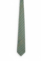 PRIMO EMPORIO NECKTIE CLASSIC STRIPED GREEN MEN PRE OWNED