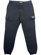 PRODUKT Pantaloni tuta cargo con logo patch neri da uomo XL