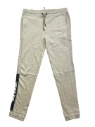 Pull&Bear Pantaloni tuta casual con logo beige da uomo XL
