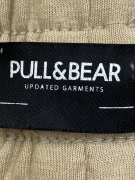 PULL&BEAR CARGO SWEATPANTS STWD LOGO BEIGE UNISEX XL