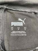 PUMA ATHLETIC LEGGINGS WITH GOLD LOGO BLACK WOMEN'S S