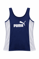 90s PUMA ΑΘΛΗΤΙΚΟ ΤΟΠ ΜΙΝΙΜΑΛ ΜΠΛΕ ΓΥΝΑΙΚΕΙΟ PRE OWNED L