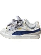 PUMA Basket Casual Sneakers Logo Λευκά Μπλε Γυναικεία EU 39