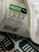 PUMA BASKET SNEAKERS CLASSIC WHITE BLACK UNISEX PRE OWNED EU 40.5