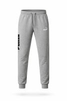 PUMA PANTALONI TUTA MINIMAL GRIGIO CHIARO UOMO PRE OWNED L