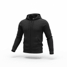 PUMA Felpa con cappuccio e zip Nero Monogram - M