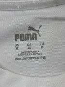 PUMA GRAPHIC TEE SPORTSWEAR WHITE MENS PRE OWNED M