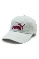 PUMA CASUAL EMBROIDERED LOGO CAP WHITE / FUCHSIA UNISEX ONE SIZE