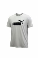Puma T-Shirt bianca con logo in cotone taglia L