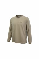 PUMA LONG SLEEVE SHIRT VINTAGE LOGO BEIGE UNISEX XL
