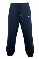 PUMA ΠΑΝΤΕΛΟΝΙ ΦΟΡΜΑΣ CASUAL ΜΕ ΚΕΝΤΗΜΕΝΟ ΛΟΓΟΤΥΠΟ ΜΠΛΕ ΣΚΟΥΡΟ UNISEX M
