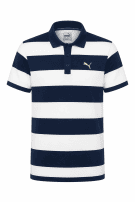 Y2K PUMA POLO SHIRT STRIPED NAVY WHITE ΑΝΤΡΙΚΟ PRE OWNED M