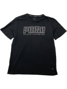 PUMA "FOREVER FASTER" ΑΘΛΗΤΙΚΟ T-SHIRT LOGO PRINT ΜΑΥΡΟ ΑΝΔΡΙΚΟ LARGE