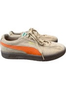 PUMA SNEAKERS DELPHIN STILE VINTAGE CON LOGO ARANCIONE BEIGE UNISEX 38,5