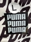 PUMA SWIM SHORTS GRAPHIC BLACK WHITE MEN PRE OWNED L