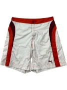Puma Σορτσάκι Μαγιό Logo Λευκό Πορτοκαλί UNISEX L