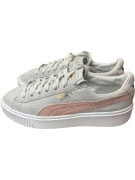 PUMA SUEDE PLATFORM VINTAGE LOGO GREY/PINK ΓΥΝΑΙΚΕΙΟ 38.5