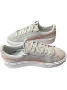 PUMA SUEDE PLATFORM VINTAGE LOGO GREY/PINK ΓΥΝΑΙΚΕΙΟ 38.5