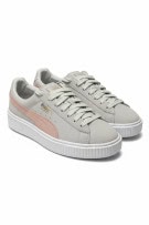 PUMA SUEDE PLATFORM VINTAGE LOGO GREY/PINK ΓΥΝΑΙΚΕΙΟ 38.5