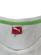 PUMA T-SHIRT CASUAL WITH EMBROIDERED LOGO WHITE WOMEN'S SMALL