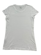 PUMA T-SHIRT CASUAL WITH EMBROIDERED LOGO WHITE WOMEN'S SMALL