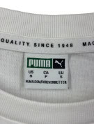 PUMA T SHIRT COLLEGIATE BIANCA UNISEX PRE OWNED S