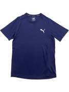 Puma T-Shirt Logo Μπλε Unisex L
