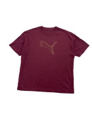 PUMA T-SHIRT ΜΕ ΤΥΠΩΜΕΝΟ LOGO BURGUNDY ΑΝΔΡΙΚΟ M-L
