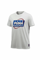 PUMA T-SHIRT VINTAGE BASKETBALL LOGO 1973 WHITE MEN'S M