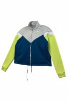 PUMA TRACK JACKET SPORTSWEAR ΓΚΡΙ ΜΠΛΕ ΠΡΑΣΙΝΟ ΓΥΝΑΙΚΕΙΟ PRE OWNED M