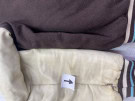 1990s PUMA VARSITY JACKET RETRO ΚΑΦΕ ΚΡΕΜ ΑΝΤΡΙΚΟ PRE OWNED M