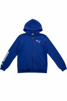 PUMA Full-Zip Hoodie Logo Blue UNISEX S-M