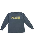Purdue University Longsleeve T-Shirt Grey Unisex L