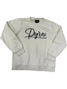 PYREX CREWNECK SWEATSHIRT WHITE WITH SCRIPT LOGO - L