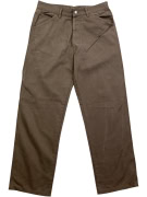 QUALITY TAG ITALY PANTALONI CHINO WORKWEAR VINTAGE MARRONE DA UOMO MEDIUM / TAG 50